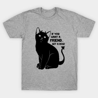 Humor and evil cat T-Shirt